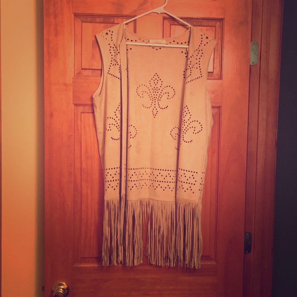 Tan Suede Vest